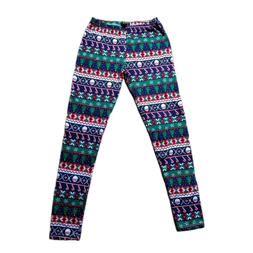Women's Poof New York Christmas Leggings, M/L